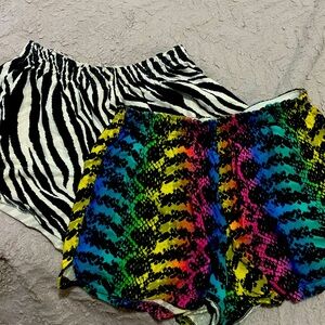 Animal print soffe shorts​